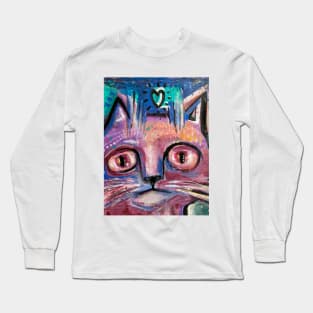 Pink cat Long Sleeve T-Shirt